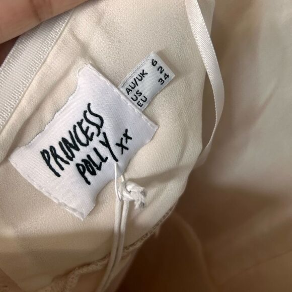 Princess Polly Sarah Corset Mini Dress In Champagne NWT - Picture 5 of 6